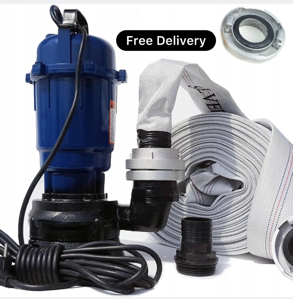 PUMP FOR septic tanks and dirty water + 30M hose - Image 1