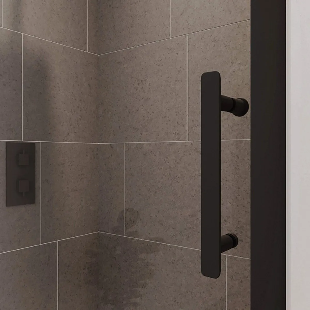 Verve Black Bifold Shower Door - Image 2