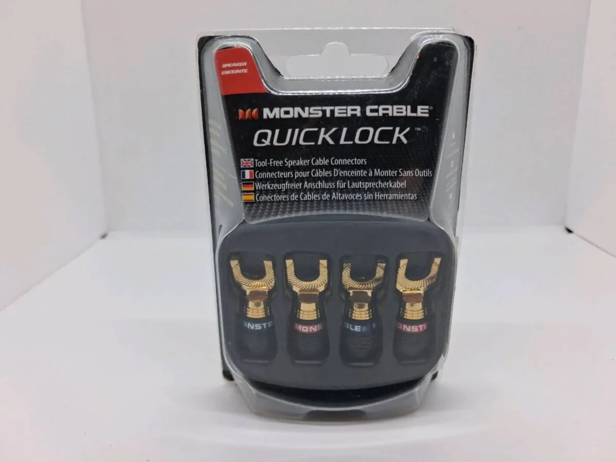 Poatage - 5 x Monster Cable Quick Lock Angled 24k - Image 3