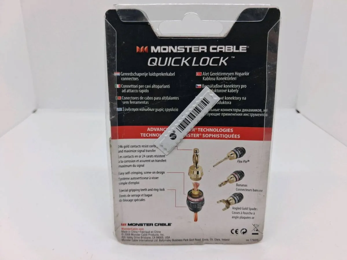 Poatage - 5 x Monster Cable Quick Lock Angled 24k - Image 4