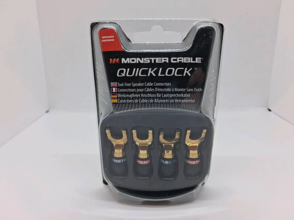 Poatage - 5 x Monster Cable Quick Lock Angled 24k - Image 1
