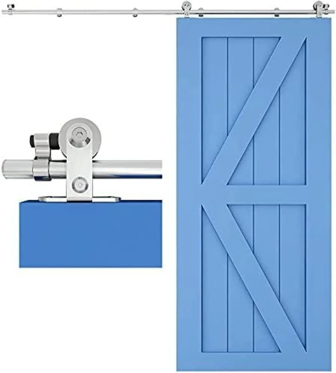 Barn Door Sliding Door System 6ft Track - Image 3