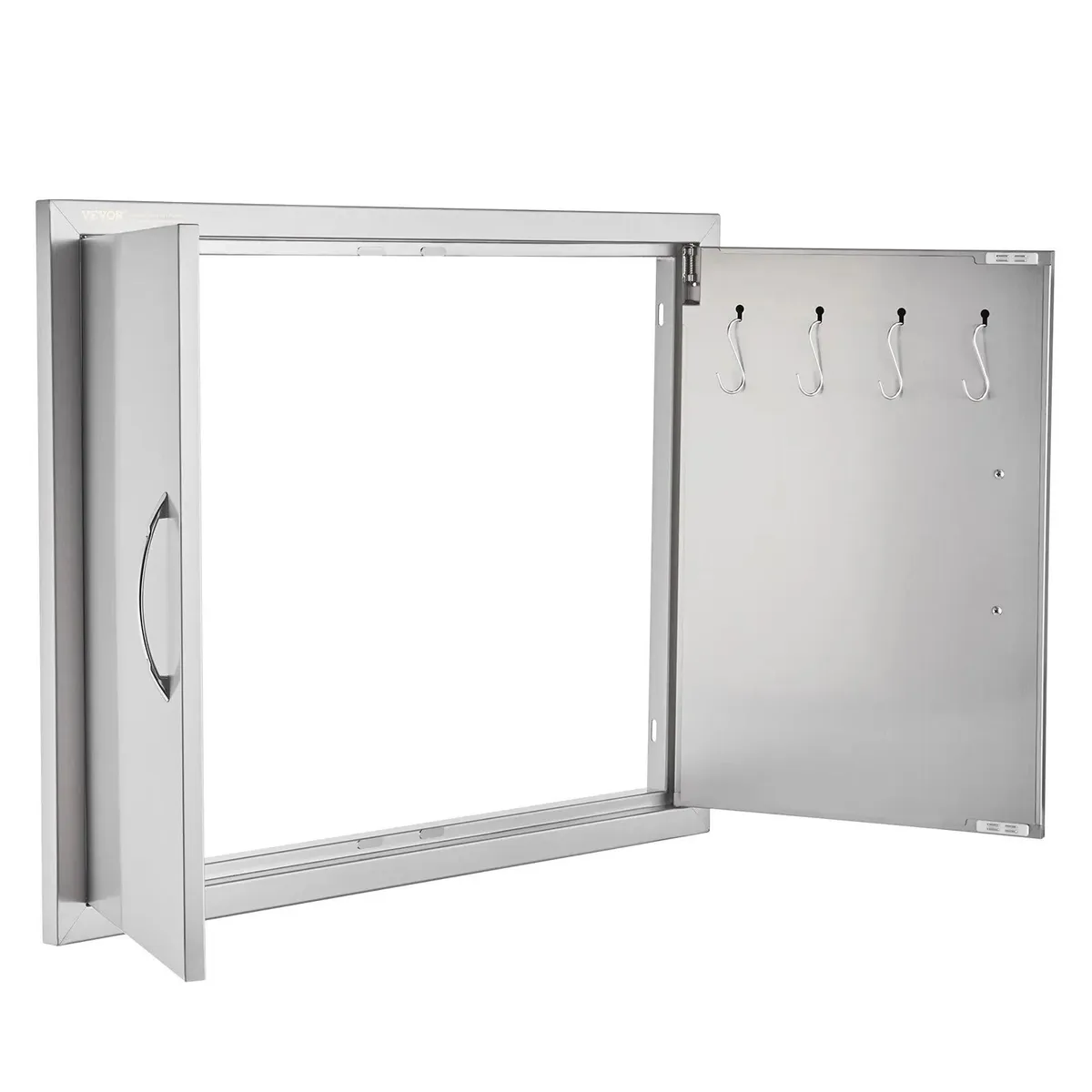 BBQ Access Door Double Stainless Steel 787x609mm - Image 4