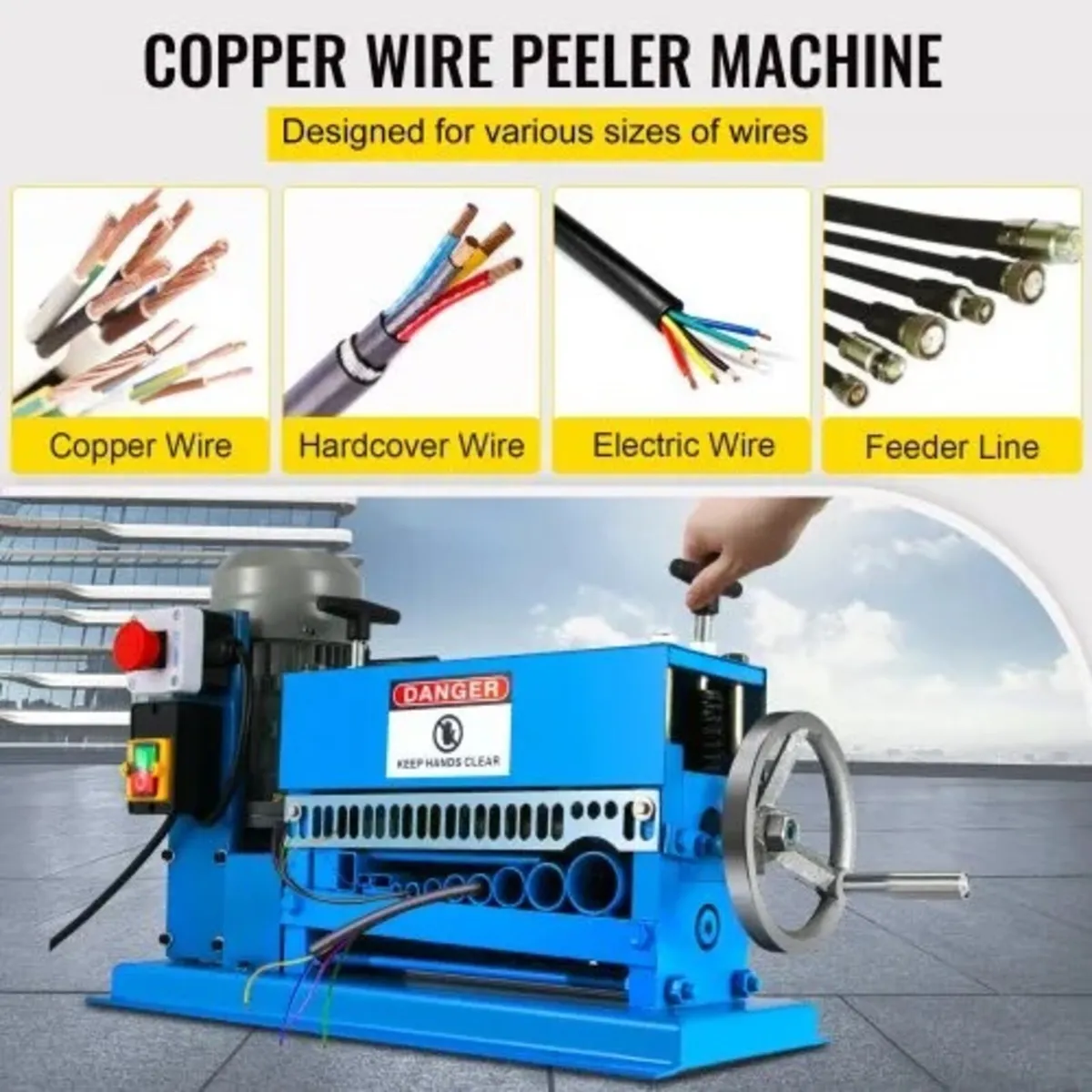 5-38MM Automatic Wire Stripping Machine 370W - Image 2
