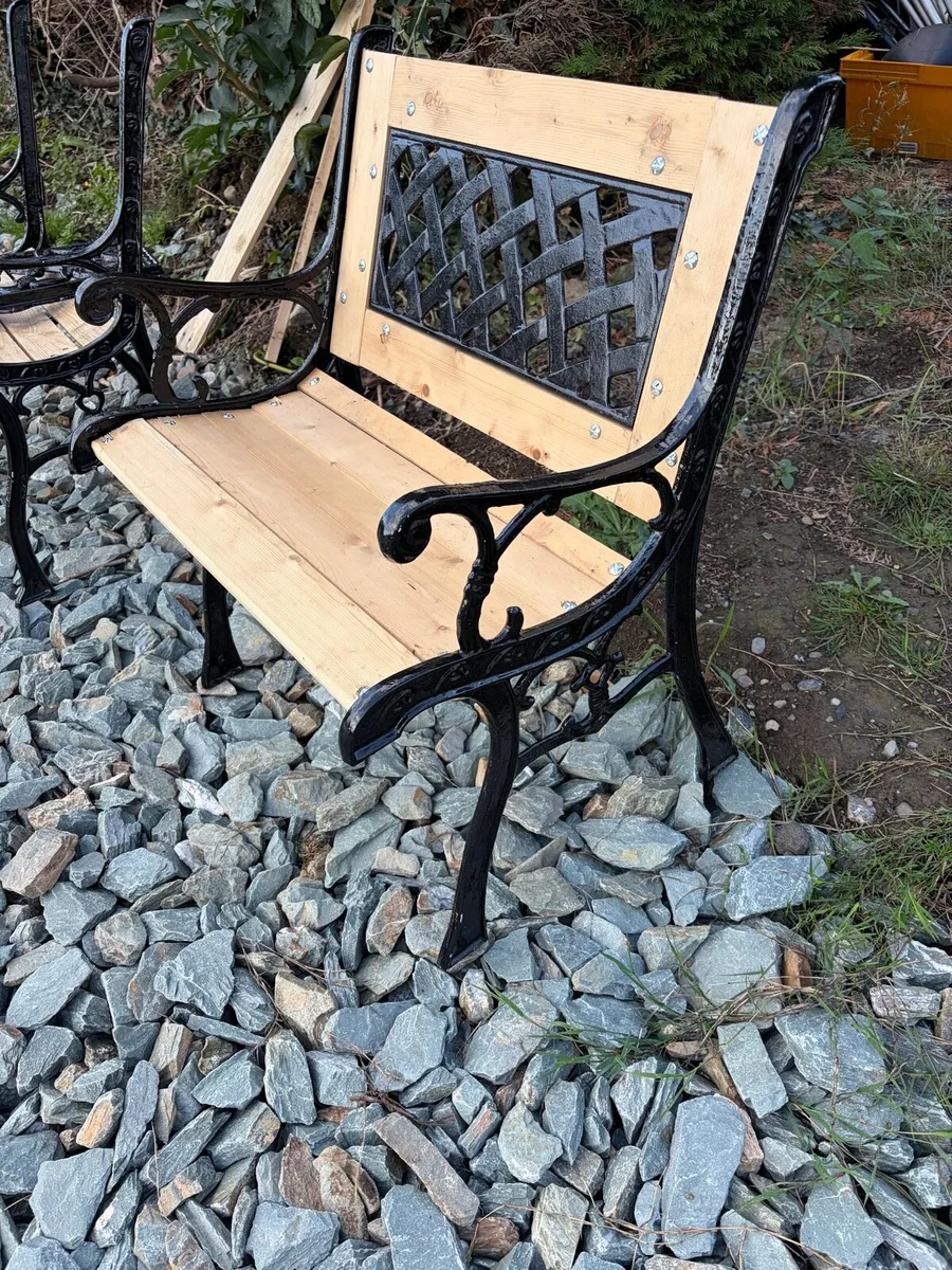 cast iron bench / chair new - Image 1
