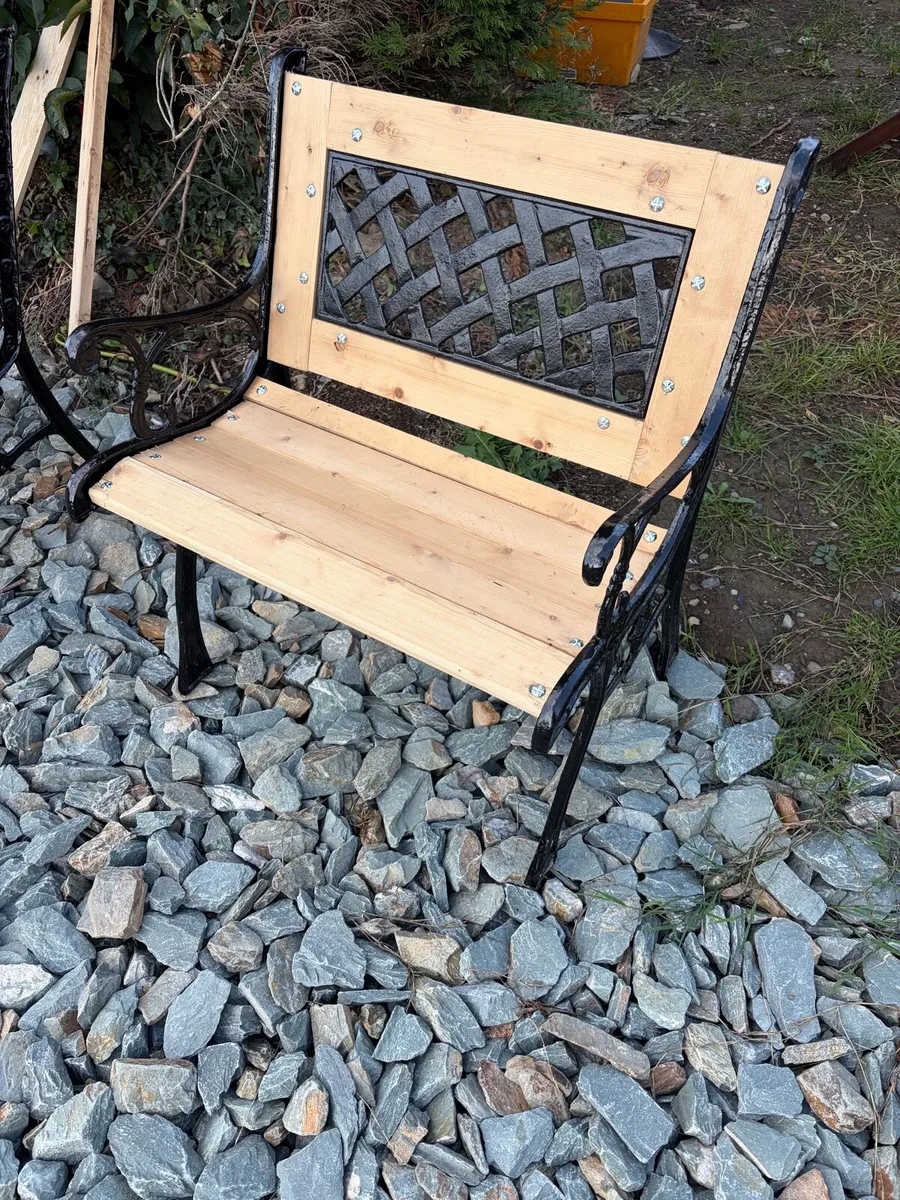 cast iron bench / chair new - Image 3
