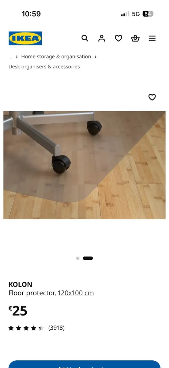 ikea new floor protector for office chair - Image 1