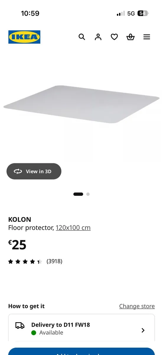 ikea new floor protector for office chair - Image 2
