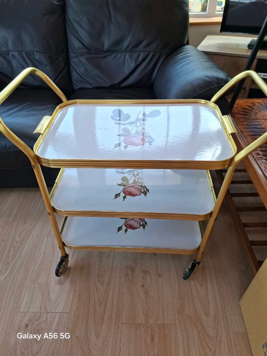 Vintage serving trolley - Image 1