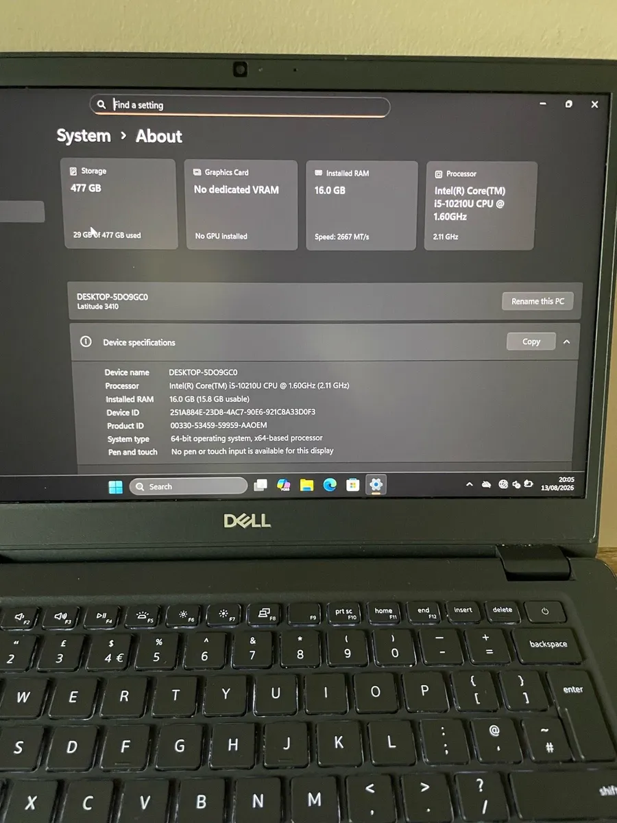 Dell laptop for sale i5 processor - Image 3