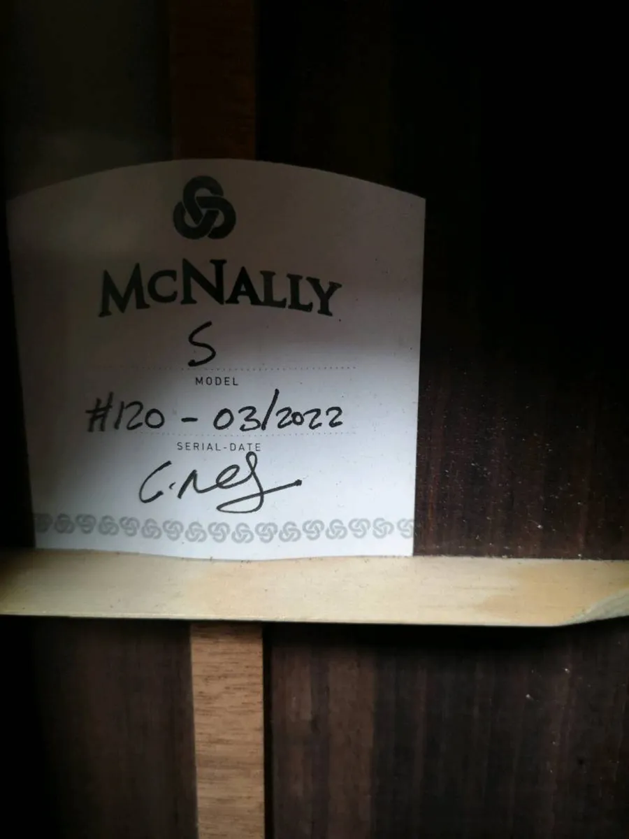 McNally S Model Irish handmade guitar. - Image 2