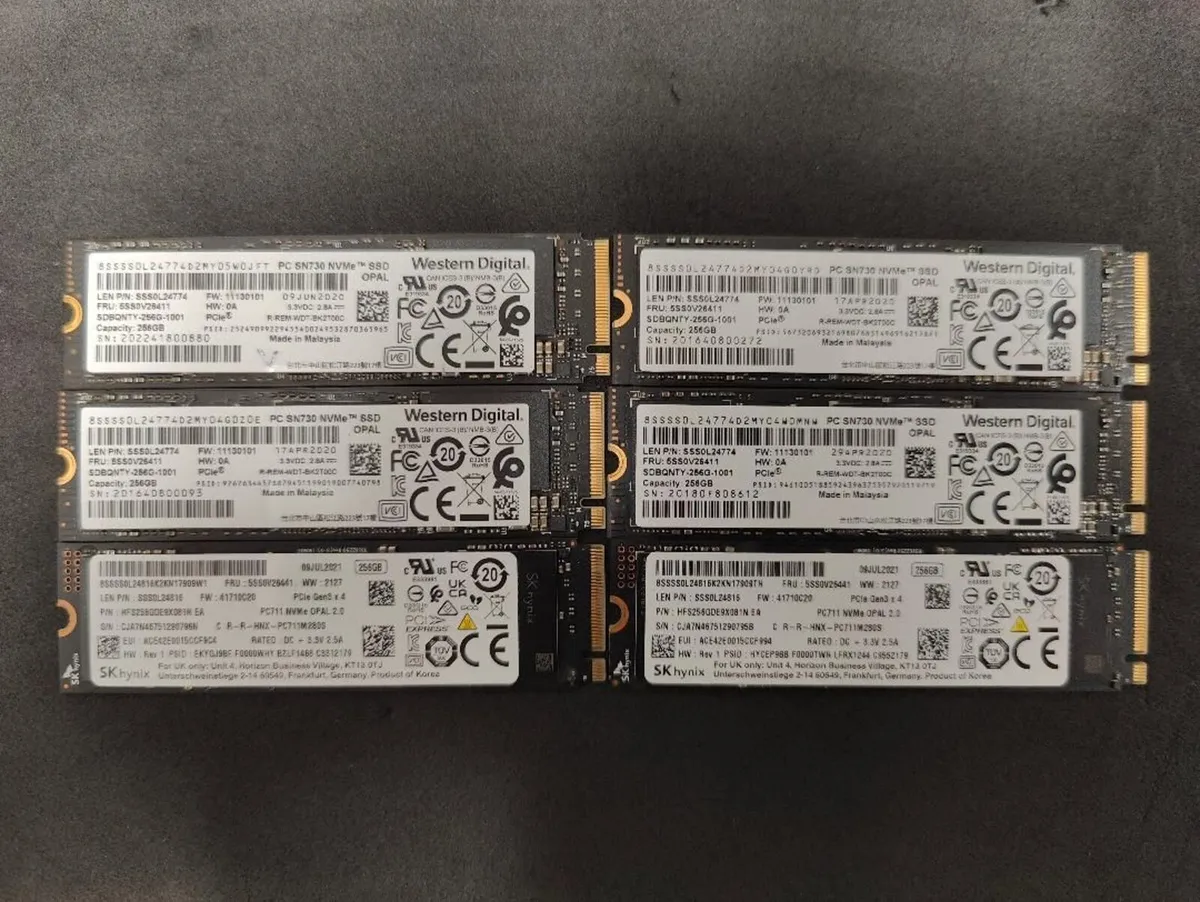 Mixed Brand 256GB M.2 NVMe SSD 2280 SSD - Image 1