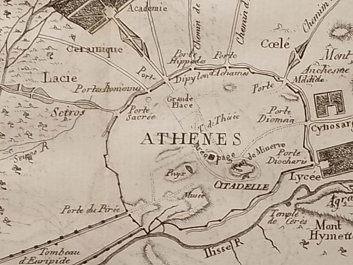 Plan des Environs d’Athenes 1790 - Image 1