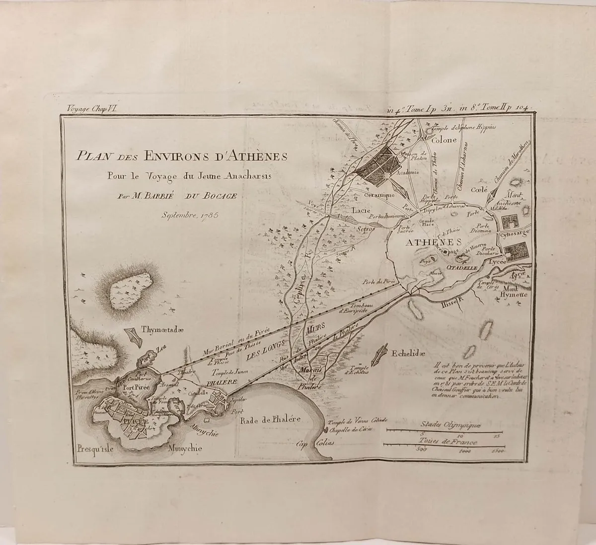 Plan des Environs d’Athenes 1790 - Image 2