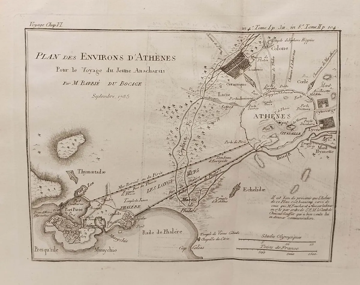 Plan des Environs d’Athenes 1790 - Image 3