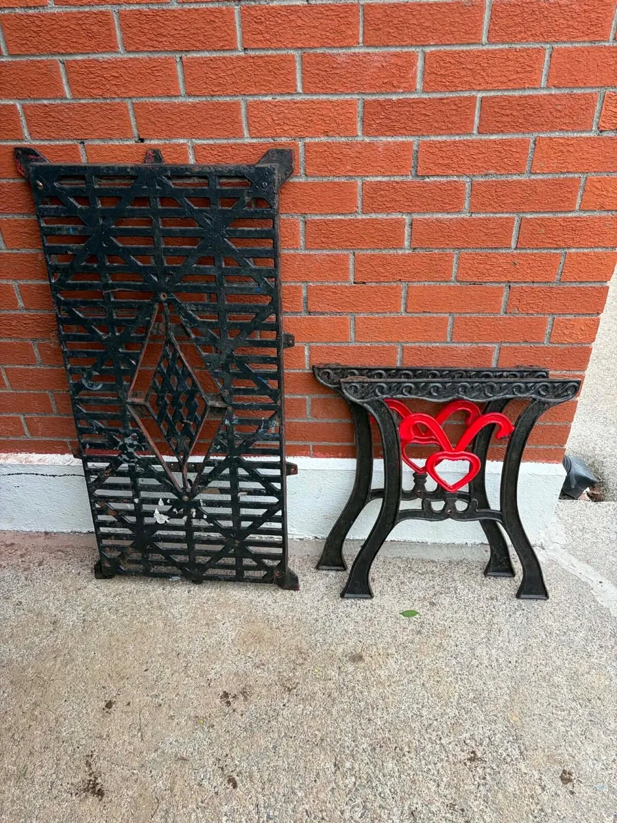 cast iron garden table