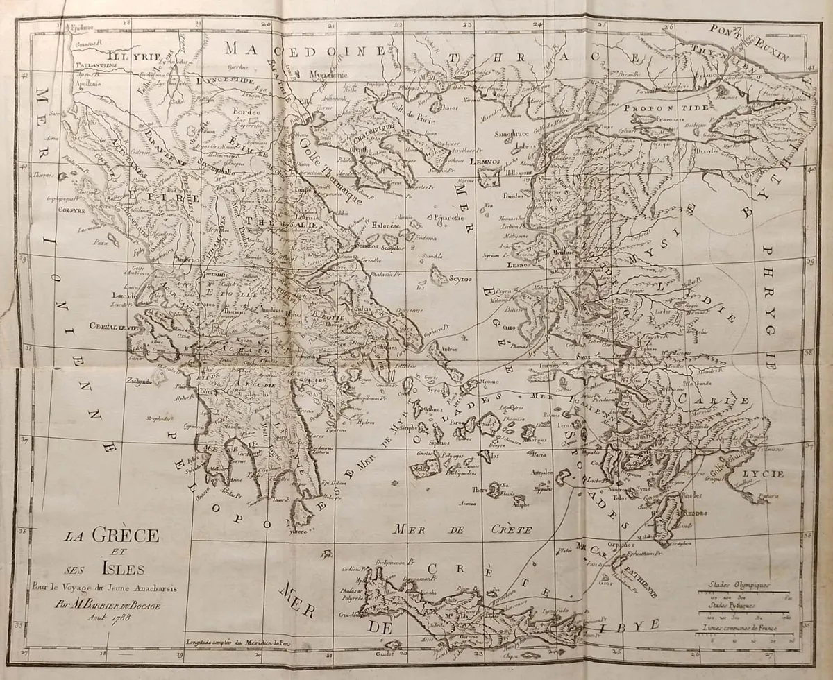 La Grece et ses Isles Antique Map 1790 - Image 1