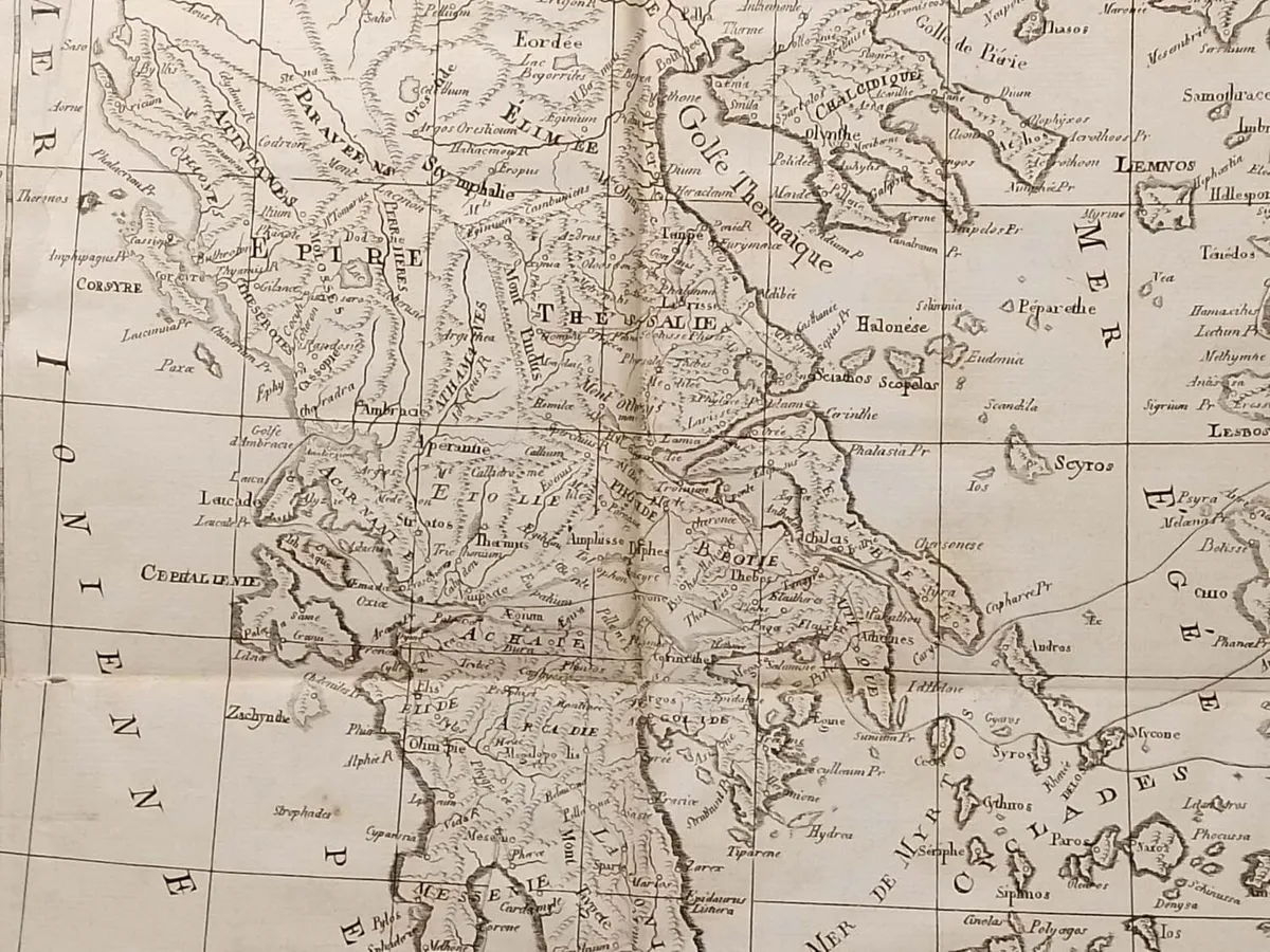La Grece et ses Isles Antique Map 1790 - Image 3