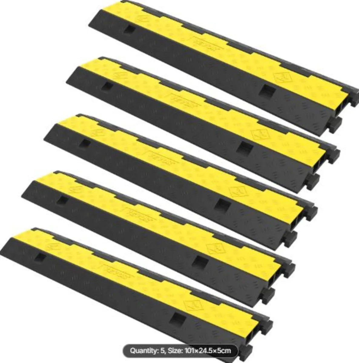 Cable Protector Ramp 101x24.5x5 cm , 5 Packs 2 - Image 1