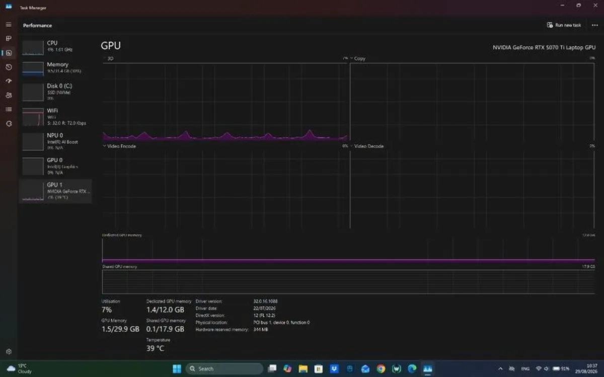 Gaming laptop RTX 5070 TI ,  OLED, Acer Predator NEO 16 - Image 2
