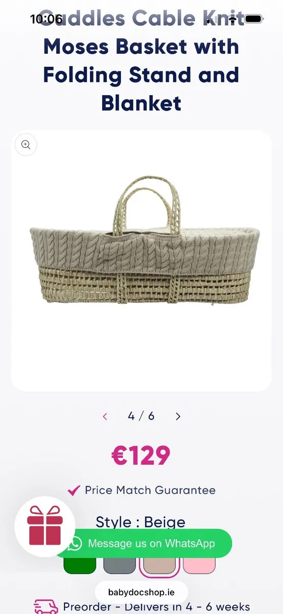 Moses basket - Cuddles Moses basket - Image 2