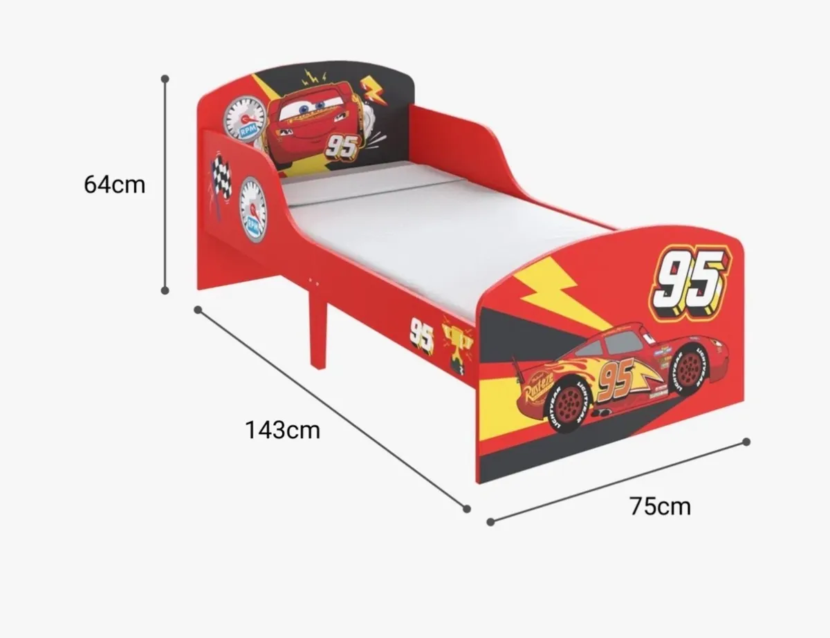 Cars lightning McQueen toddler bed * brand new * - Image 3