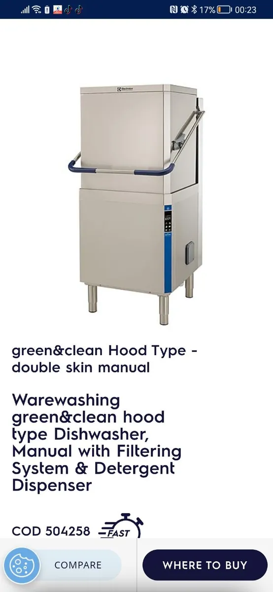Commercial dishwasher - Image 1