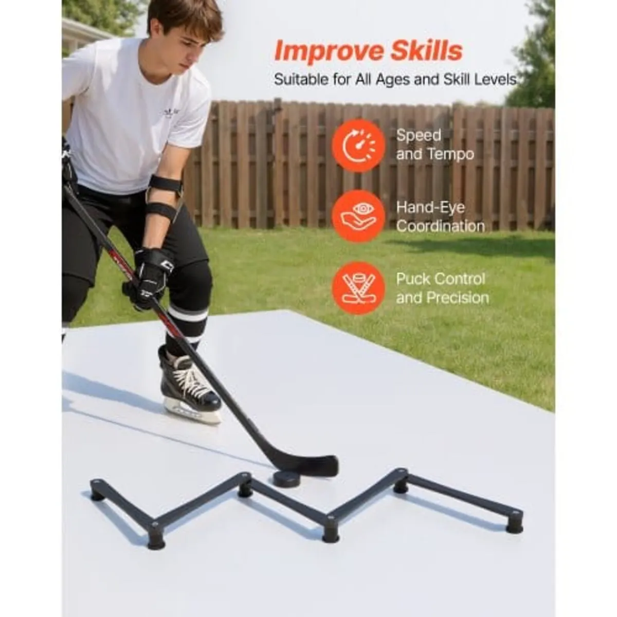 Hockey Training Equipment, 5-Section Adjustable Ho - Image 2