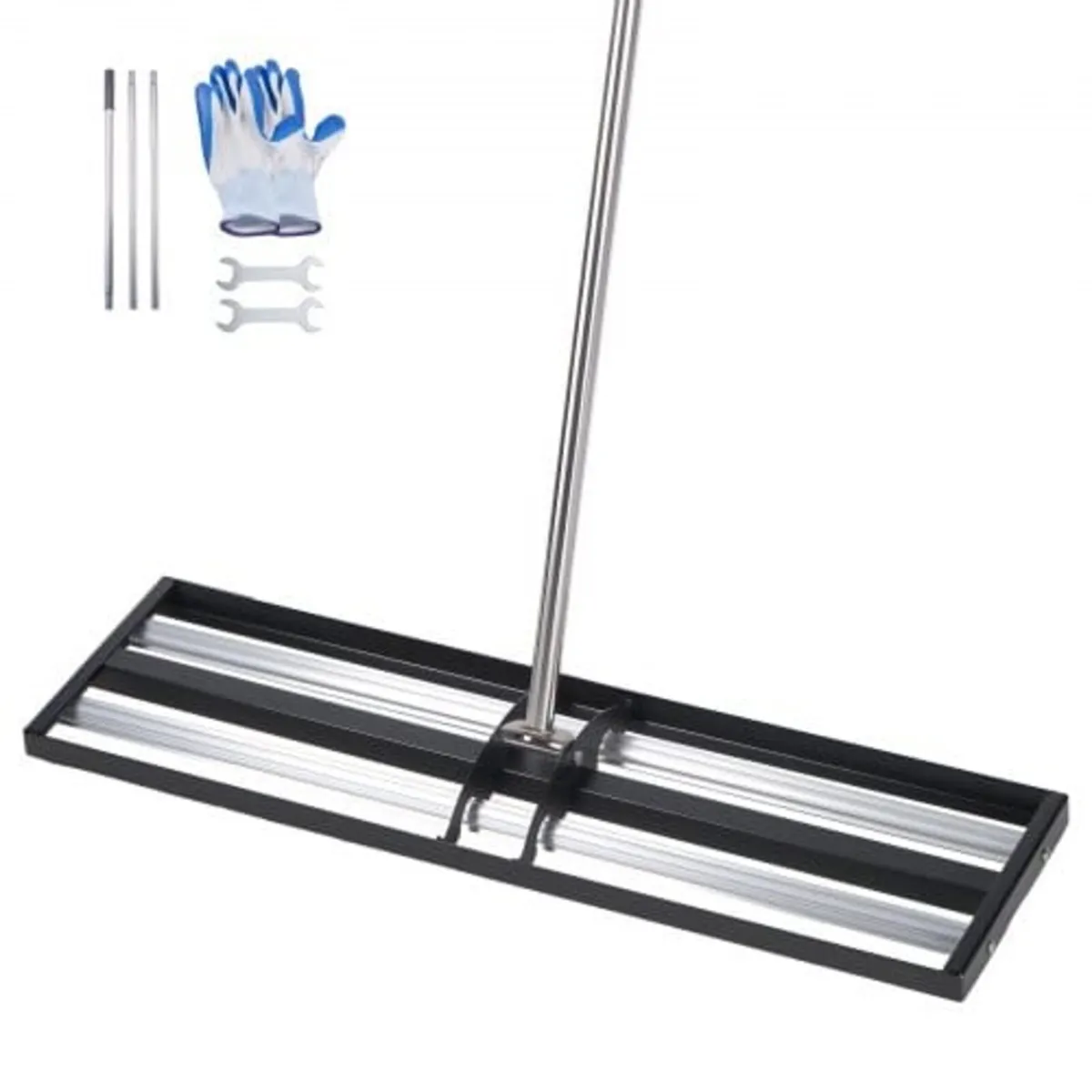 Updated Lawn Leveling Rake with Roller, 48'' x 10" - Image 1