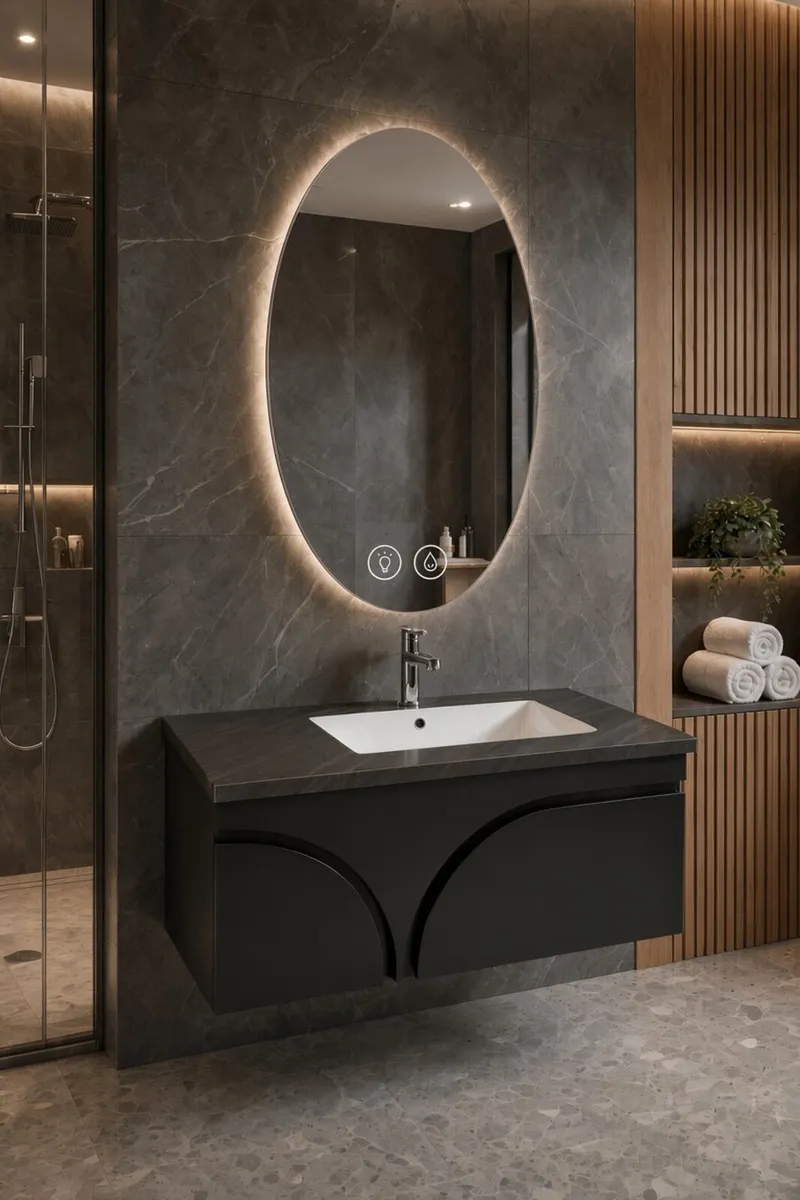 Brand New Vanity + LED Mirror + Tap Free Delivery - Image 1