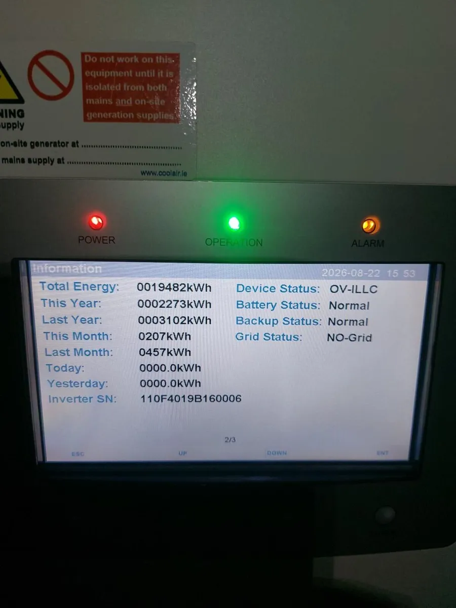 2019 Solis RHI-3K-48ES 3kW 48V Single-Phase Hybrid - Image 2