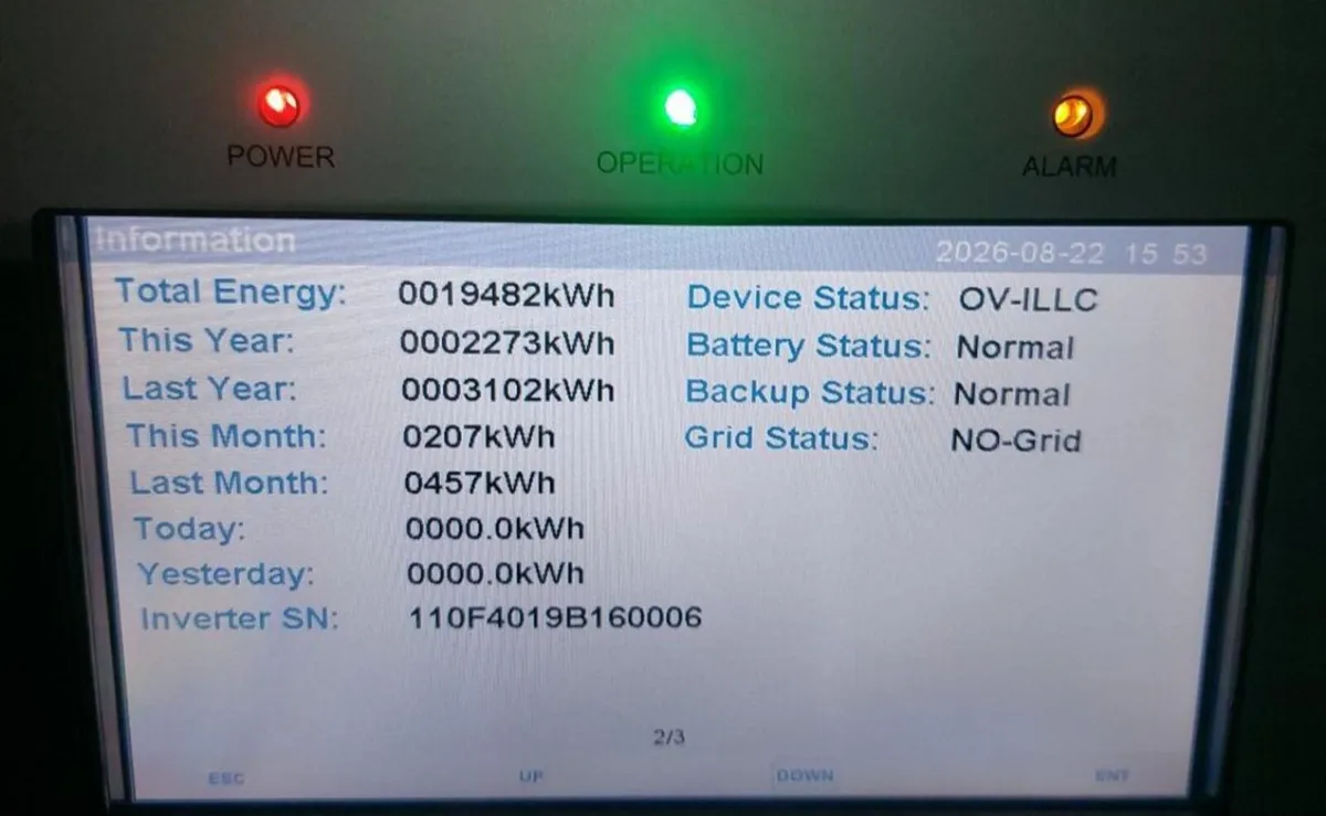 2019 Solis RHI-3K-48ES 3kW 48V Single-Phase Hybrid - Image 3