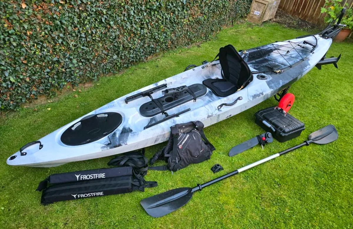 12ft Fishing Kayak + Electric Conversion - Image 1