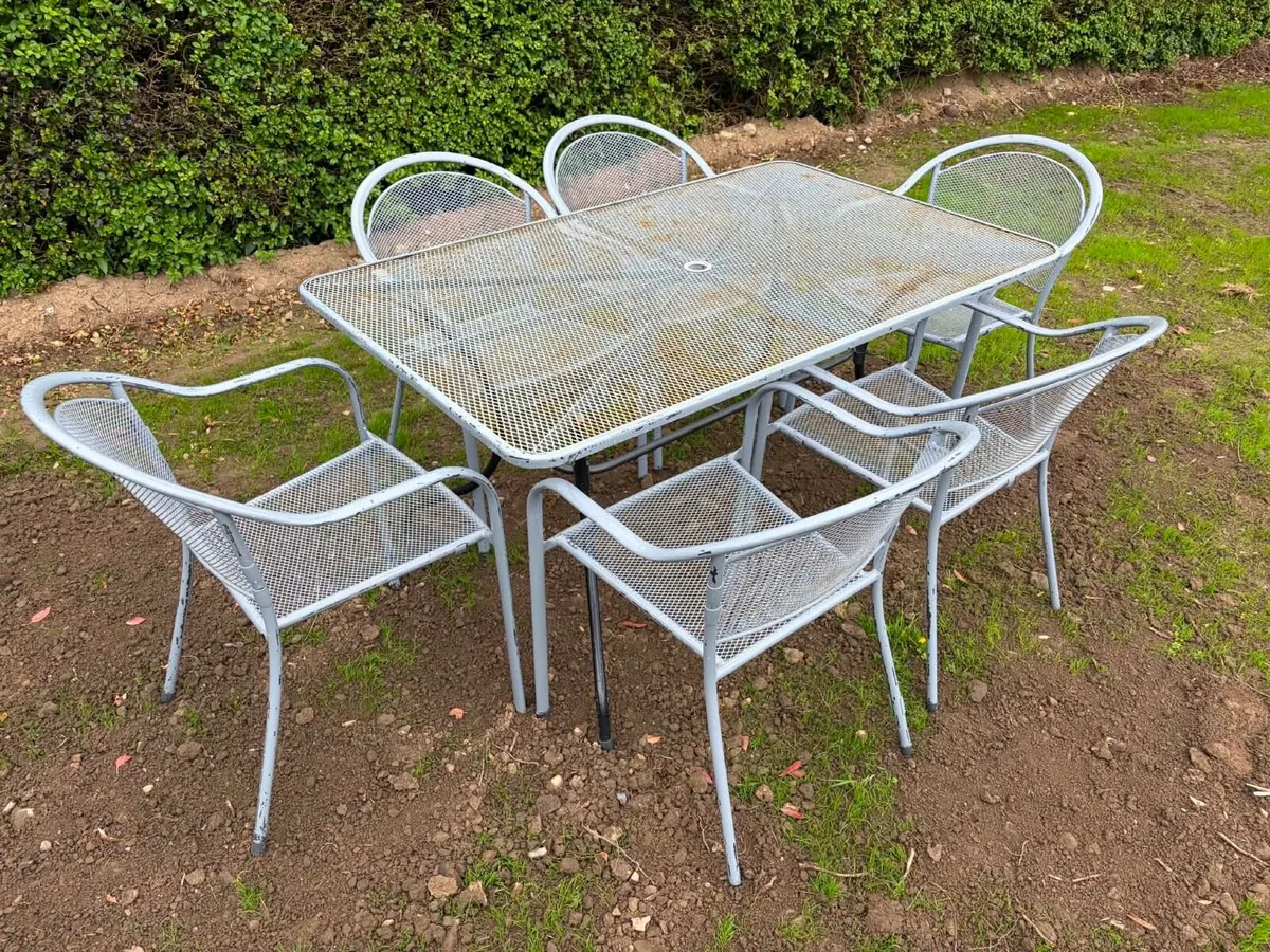 garden table + 6 chairs set - Image 1