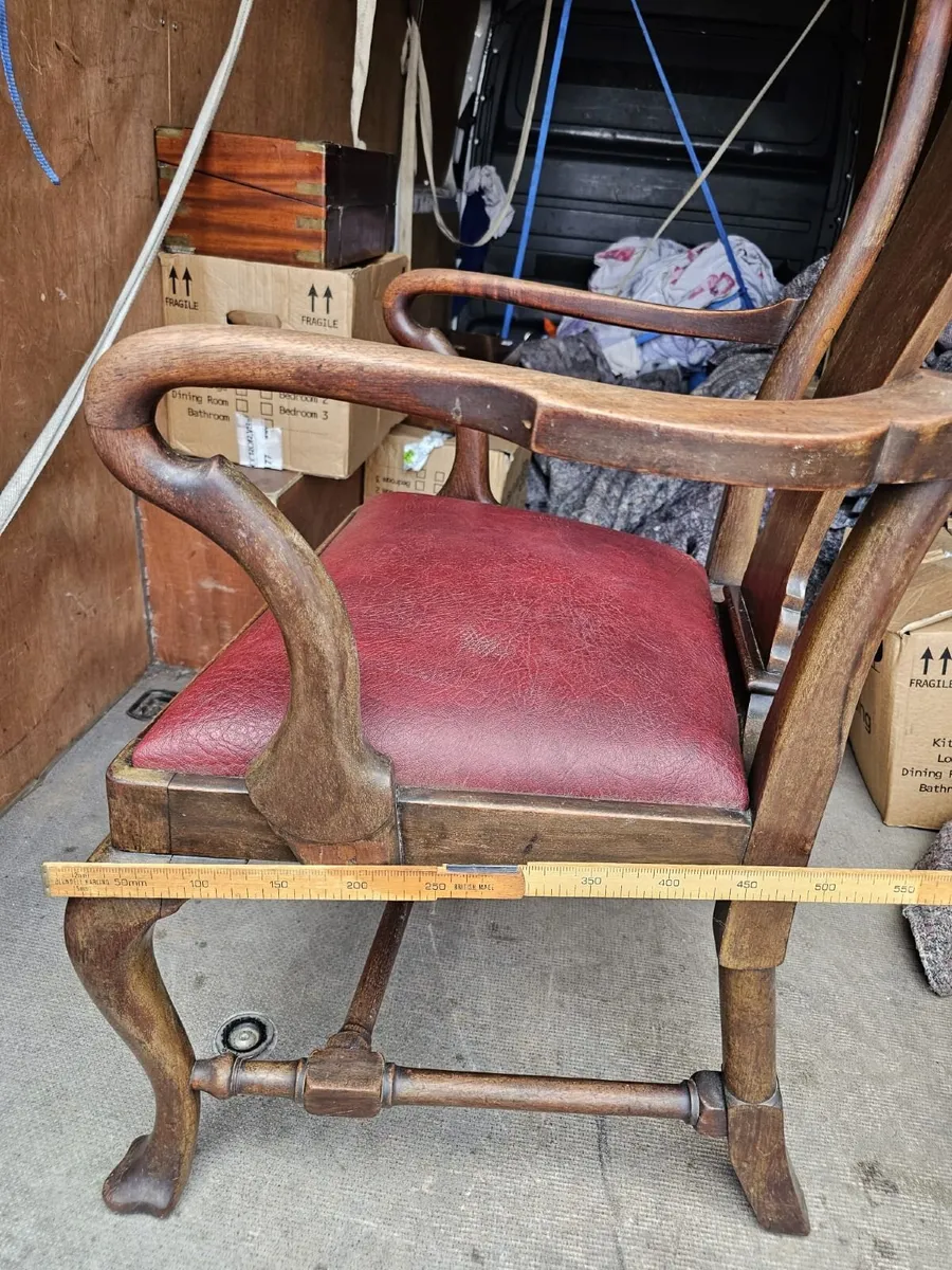 Antique mahogany dining chairs - Image 3
