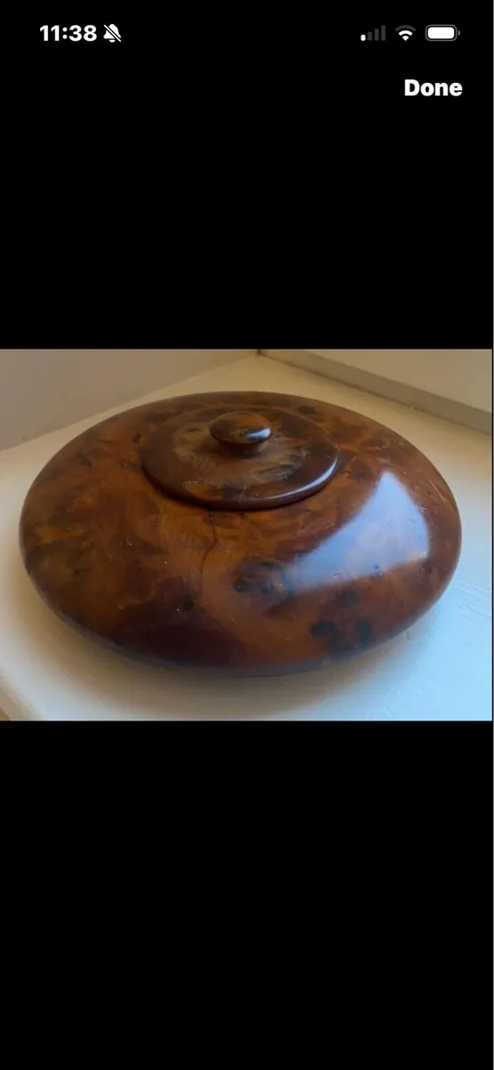 Handcrafted Walnut Jewellery/ Trinket Box - Image 1