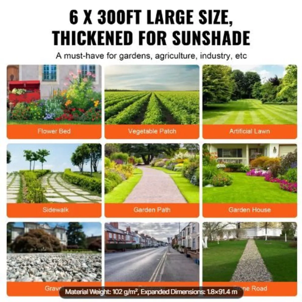 Weed Barrier Landscape Fabric, 1.83 x 91.44 m - Image 4