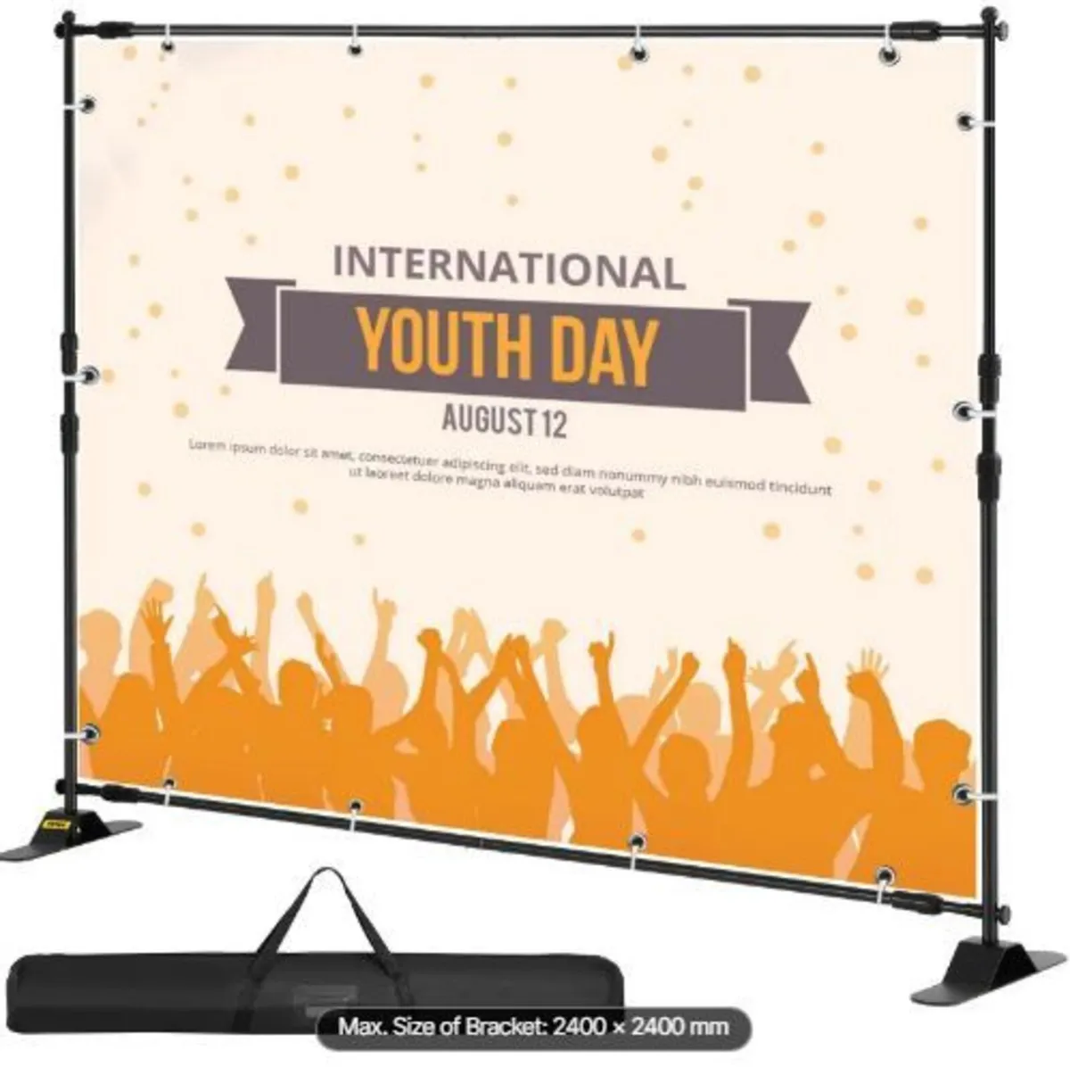 243.8 cm Backdrop Banner Stand Step - Image 1
