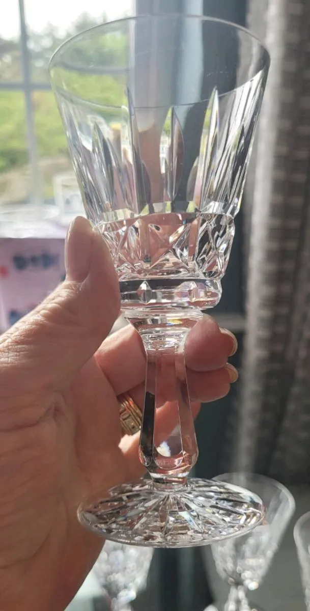 Waterford crystal claret glasses x 4 - Image 2