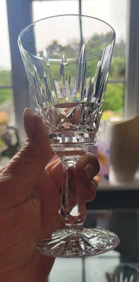 Waterford crystal claret glasses x 4 - Image 3