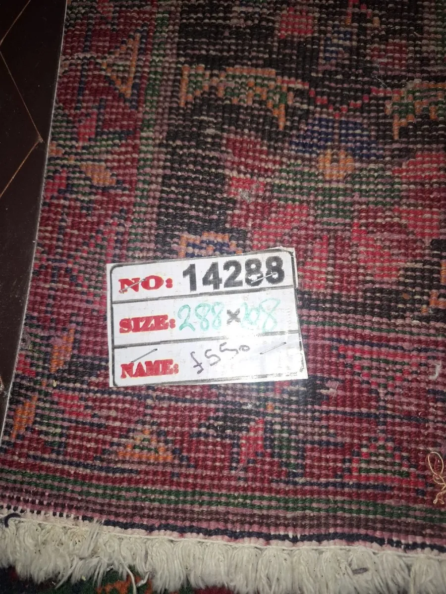 Unusual Mid Century Handmade Irish Rug - Image 3
