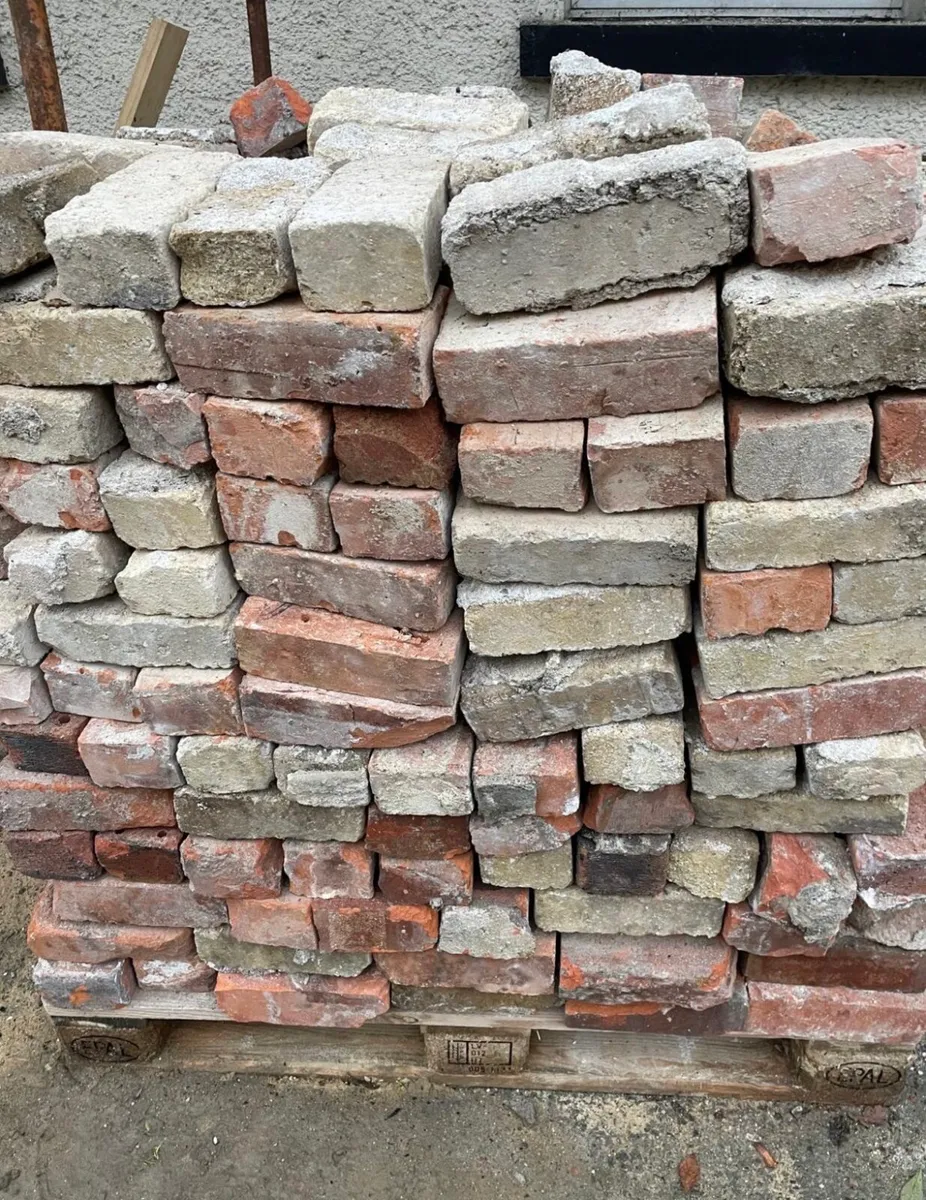 Red reclaimed bricks