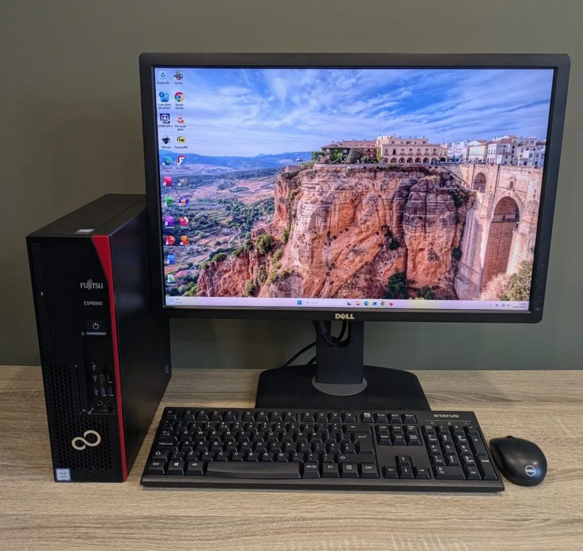 i5 9th Gen PC 16GB 500GB 24" monitor Win 11 Office - Image 1