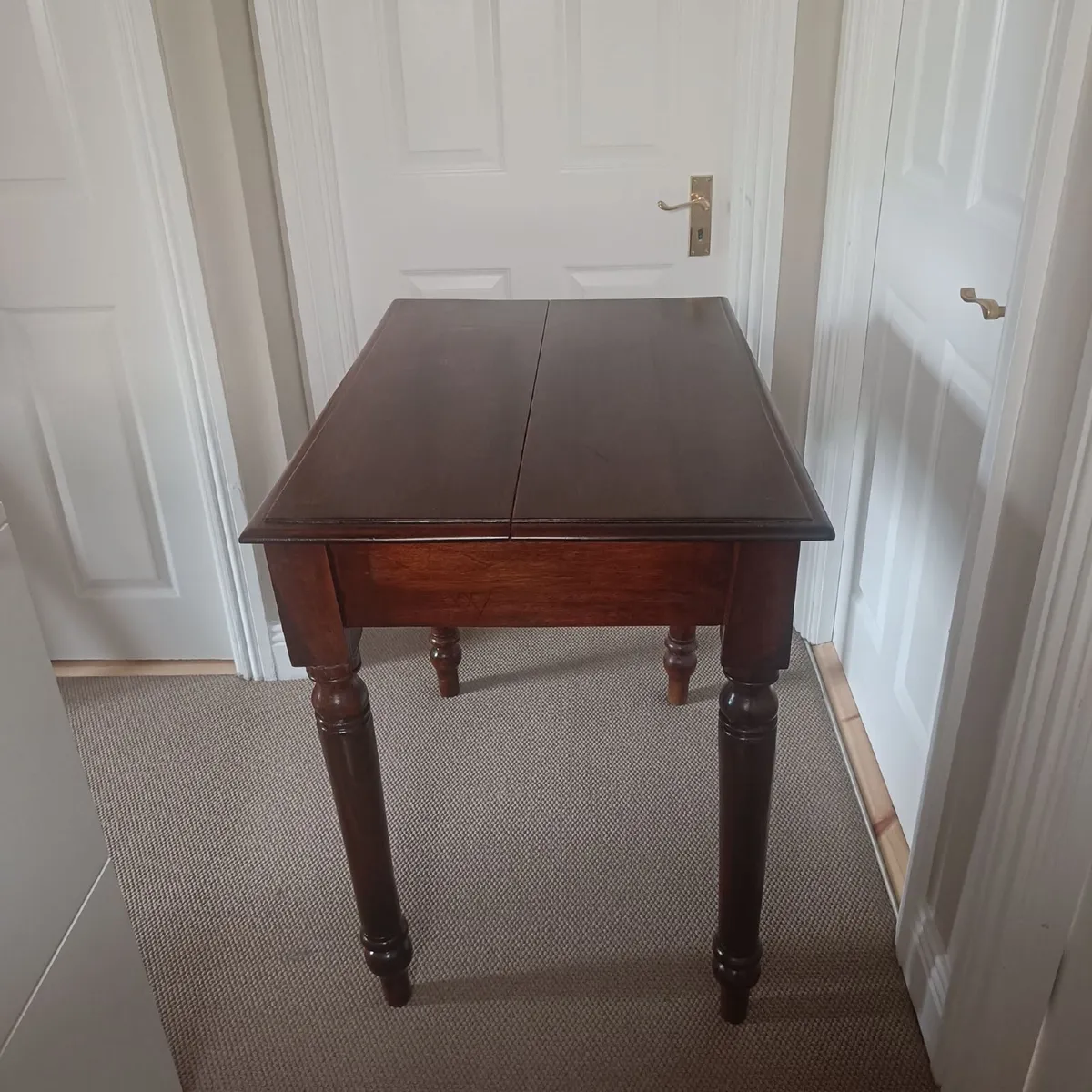Solid Italian wood table/desk - Image 2