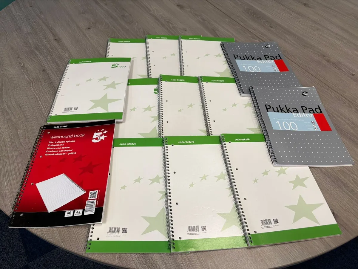 Job lot of 20 Spiral bound A4 Pads/Notebooks - £12 - Image 1