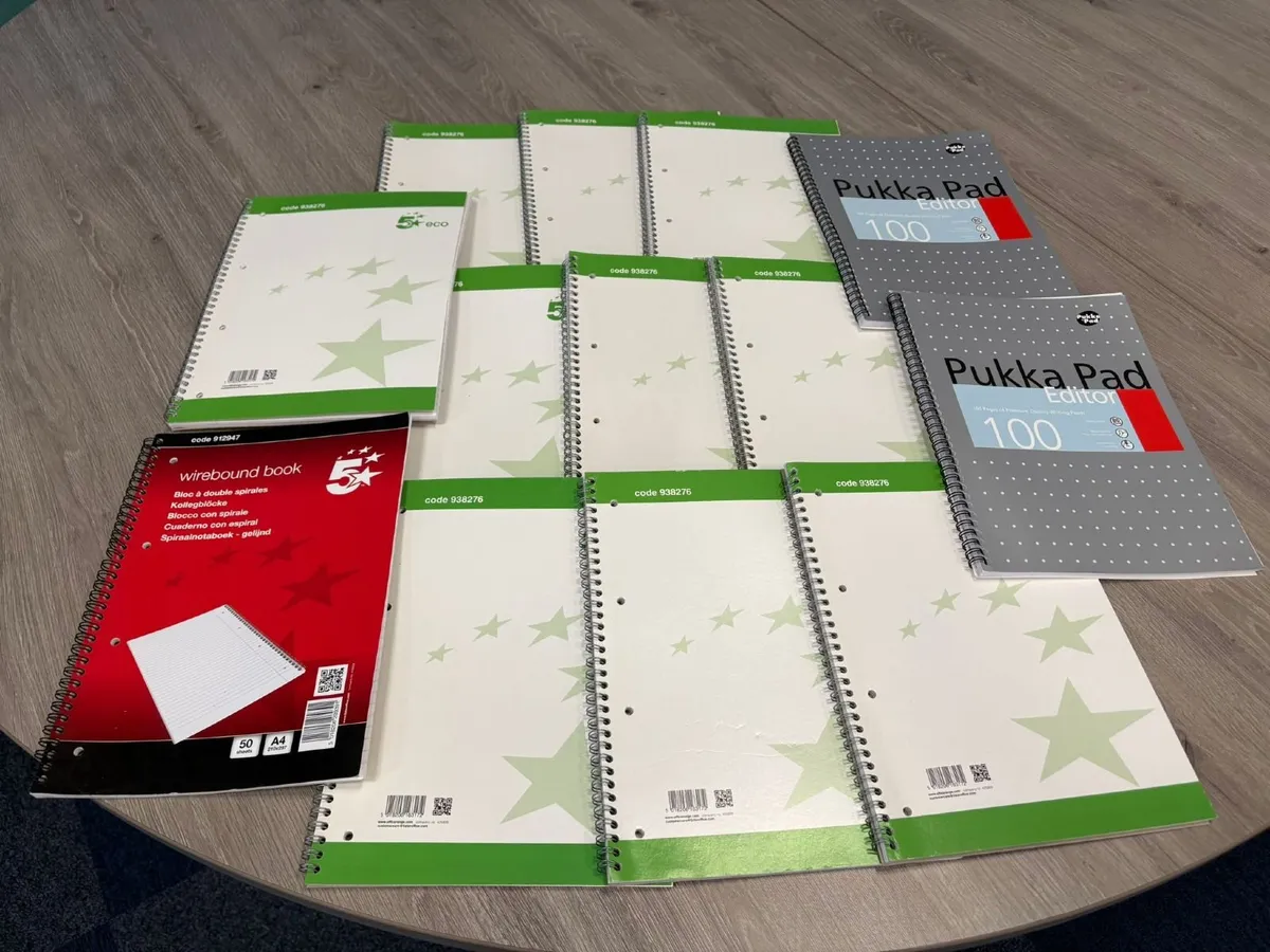 Job lot of 20 Spiral bound A4 Pads/Notebooks - £12 - Image 3