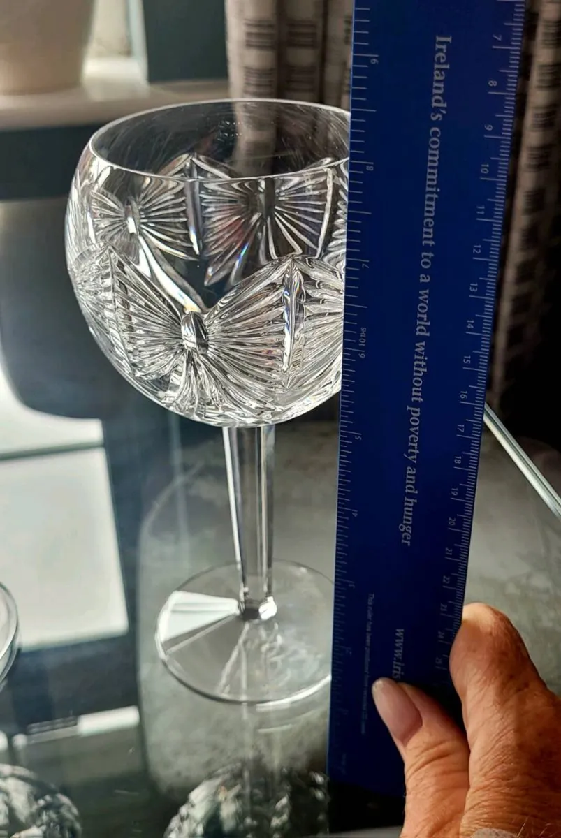 Waterford crystal pair of balloon wine goblets - Image 2