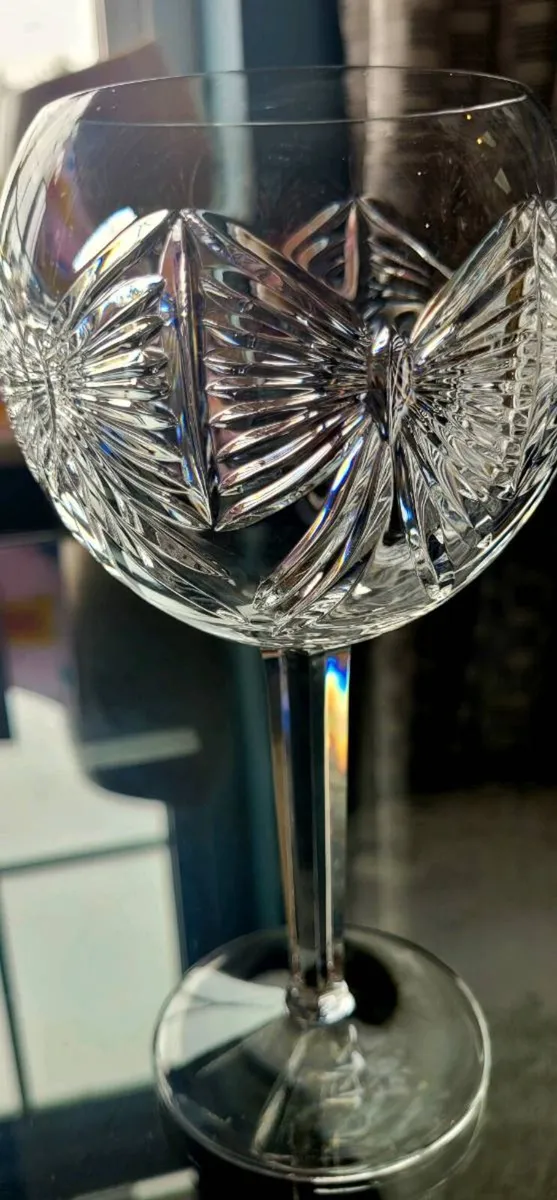 Waterford crystal pair of balloon wine goblets - Image 4