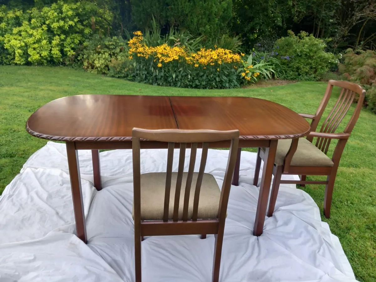 Table and six chairs- (two carver's) for sale. - Image 2