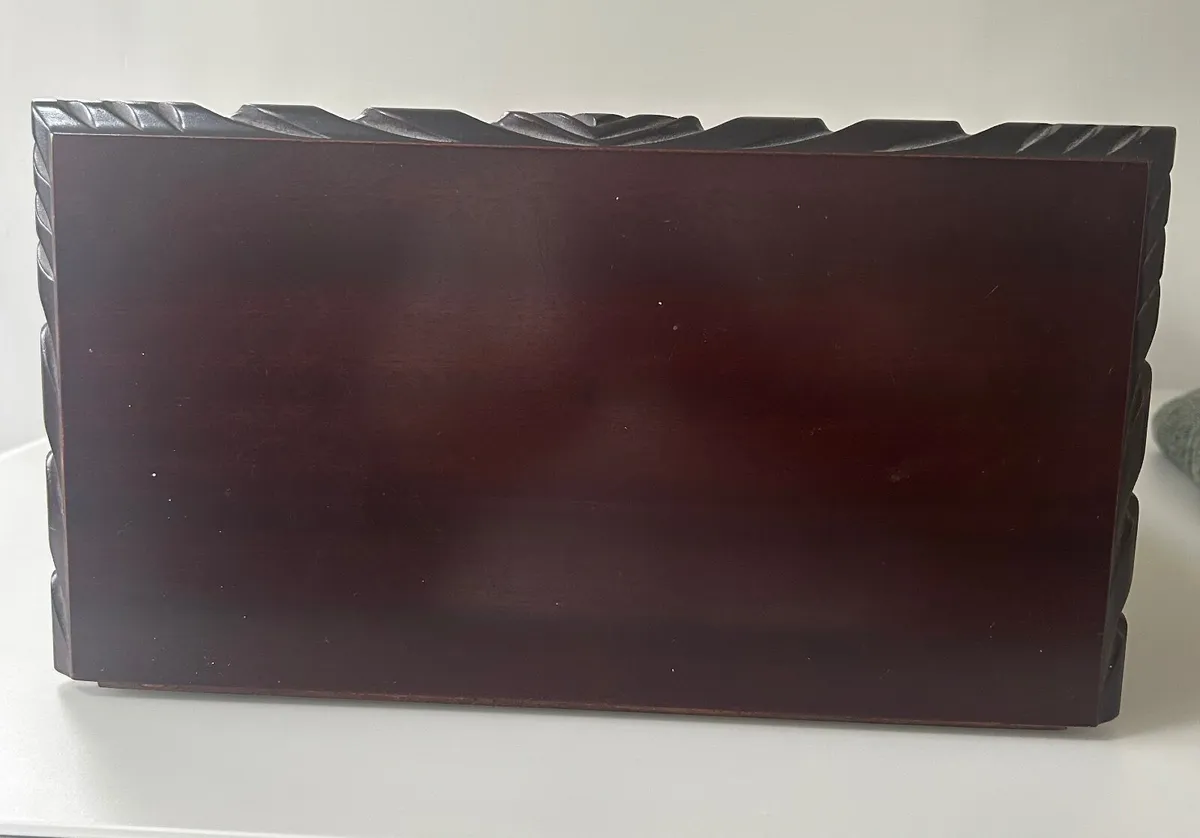 Vintage Mahogany 80-CD Storage Tower - Image 2